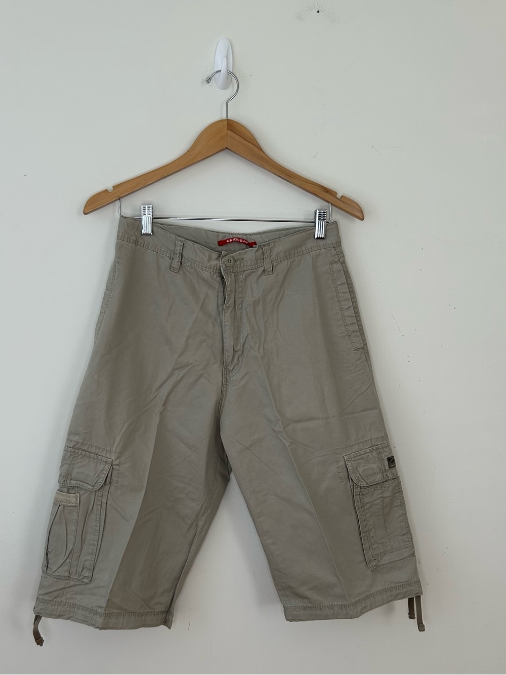 Unionbay Cargo Shorts Youth Size 18 Cotton Khaki Utility New